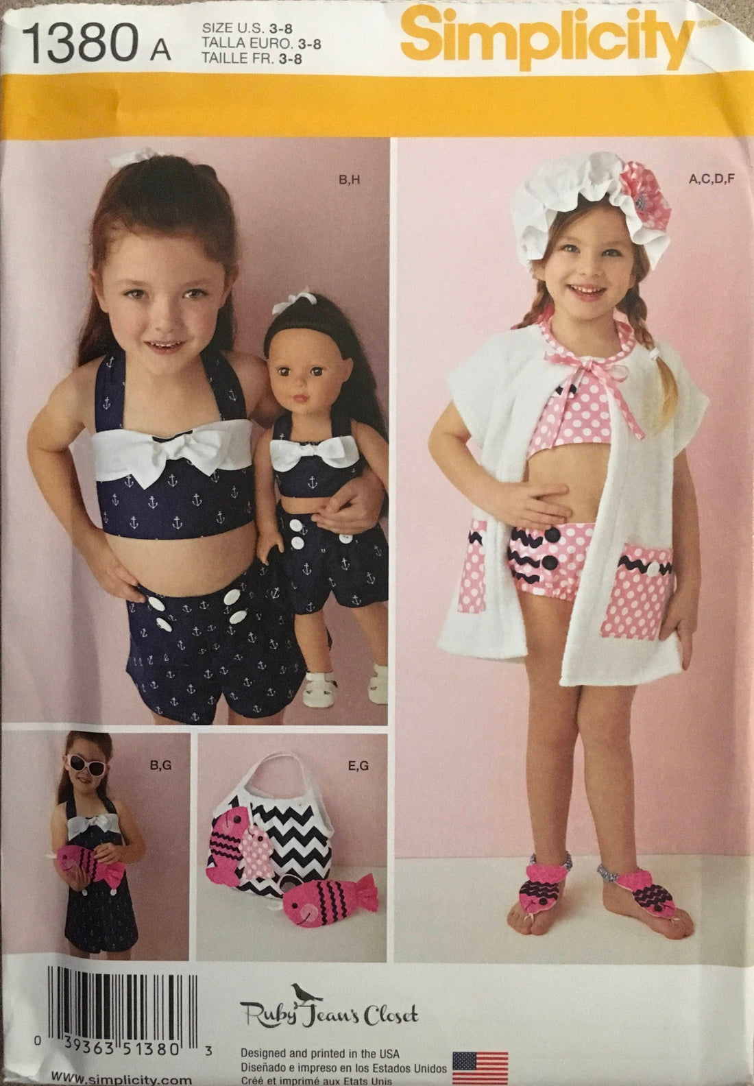 Simplicity 1380 Sewing Pattern UNCUT