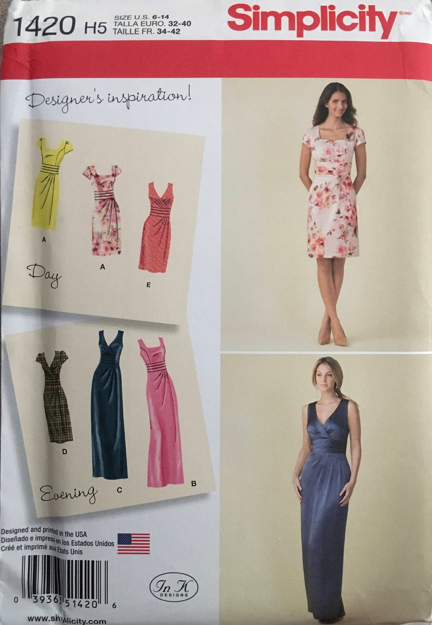 Simplicity 1420 Sewing Pattern UNCUT