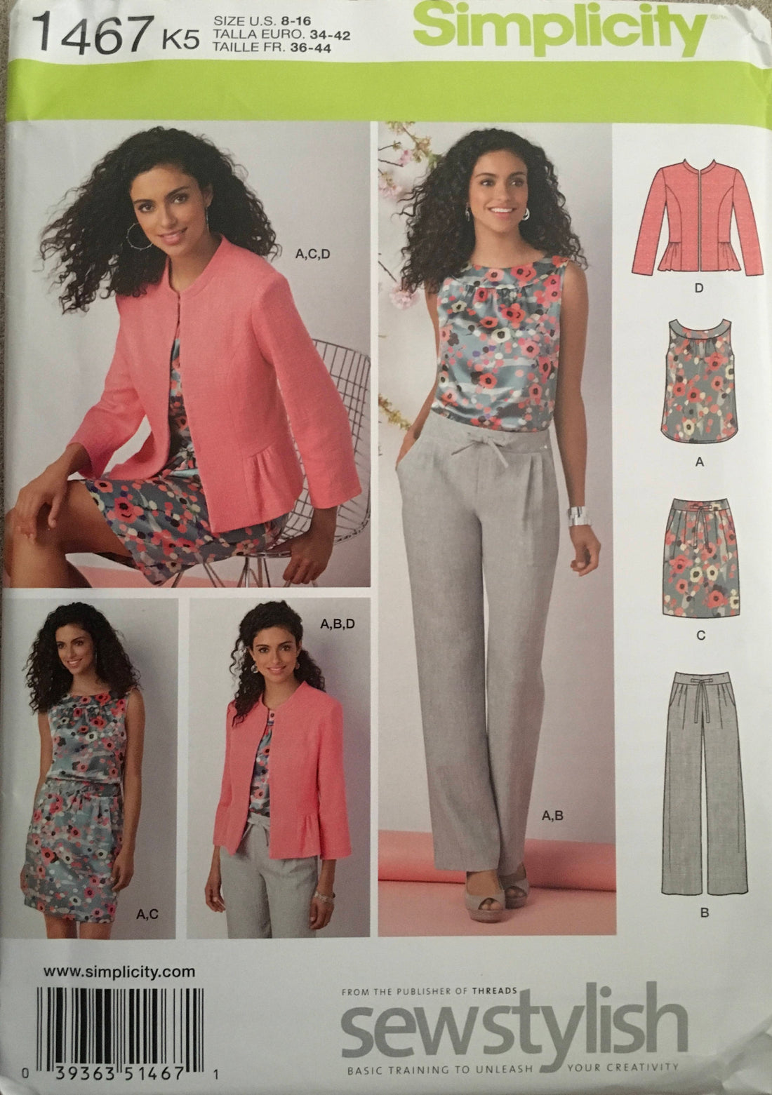 Simplicity 1467 Sewing Pattern UNCUT