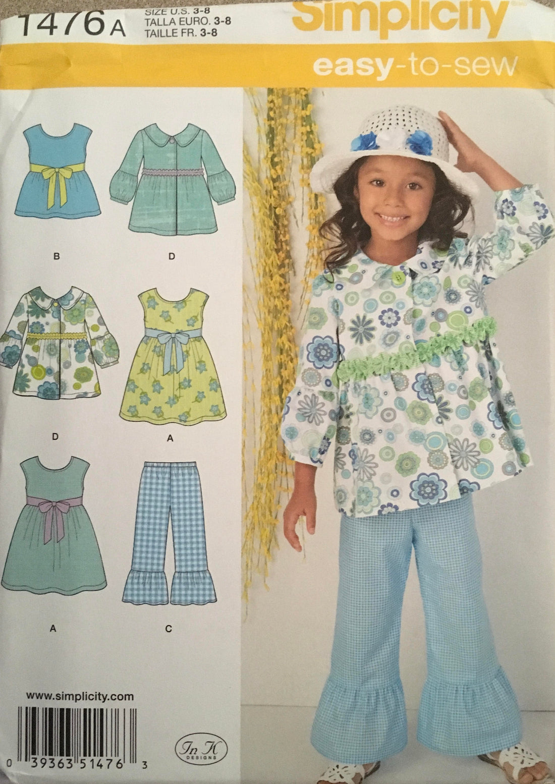 Simplicity 1476 Sewing Pattern UNCUT