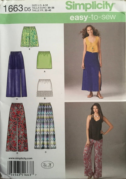 Simplicity 1663 Sewing Pattern UNCUT