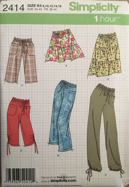 Simplicity 2414 Sewing Pattern UNCUT