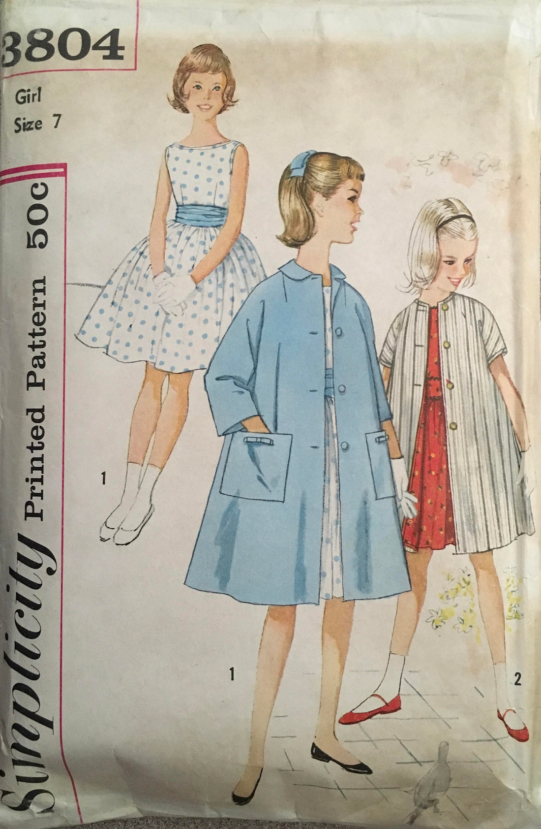 Simplicity 3804 Sewing Pattern (Vintage) CUT