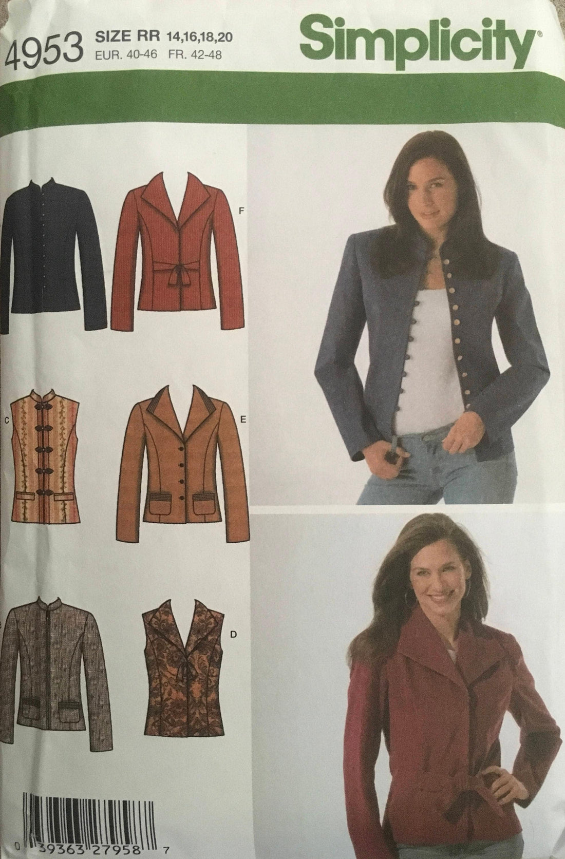Simplicity 4953 Sewing Pattern (Vintage) CUT