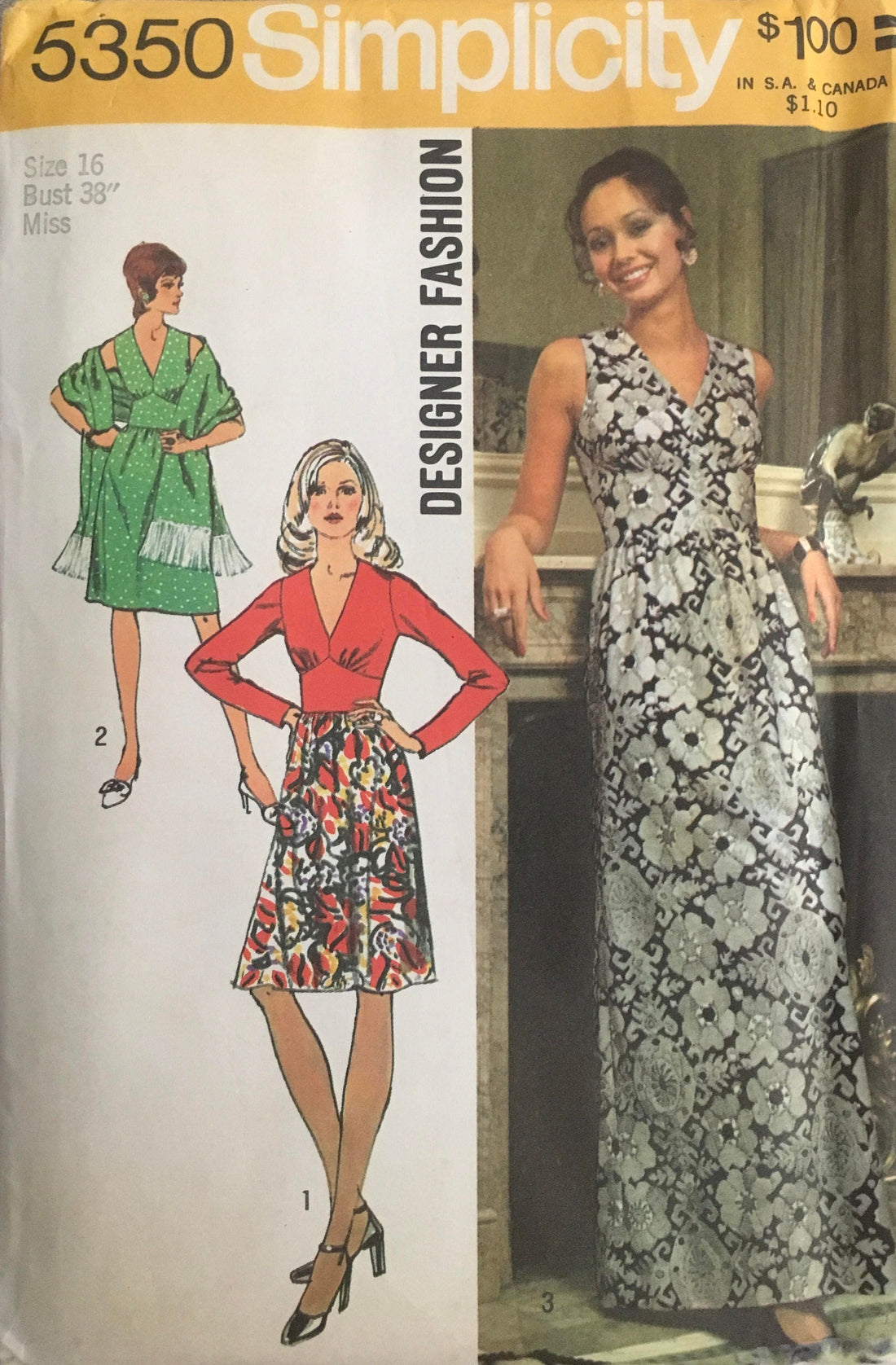 Simplicity 5350 Sewing Pattern (Vintage) UNCUT/CUT