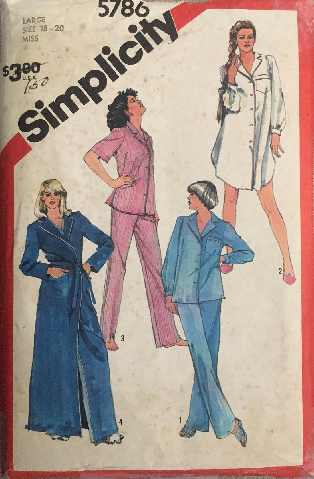 Simplicity 5786 Sewing Pattern (Vintage) UNCUT