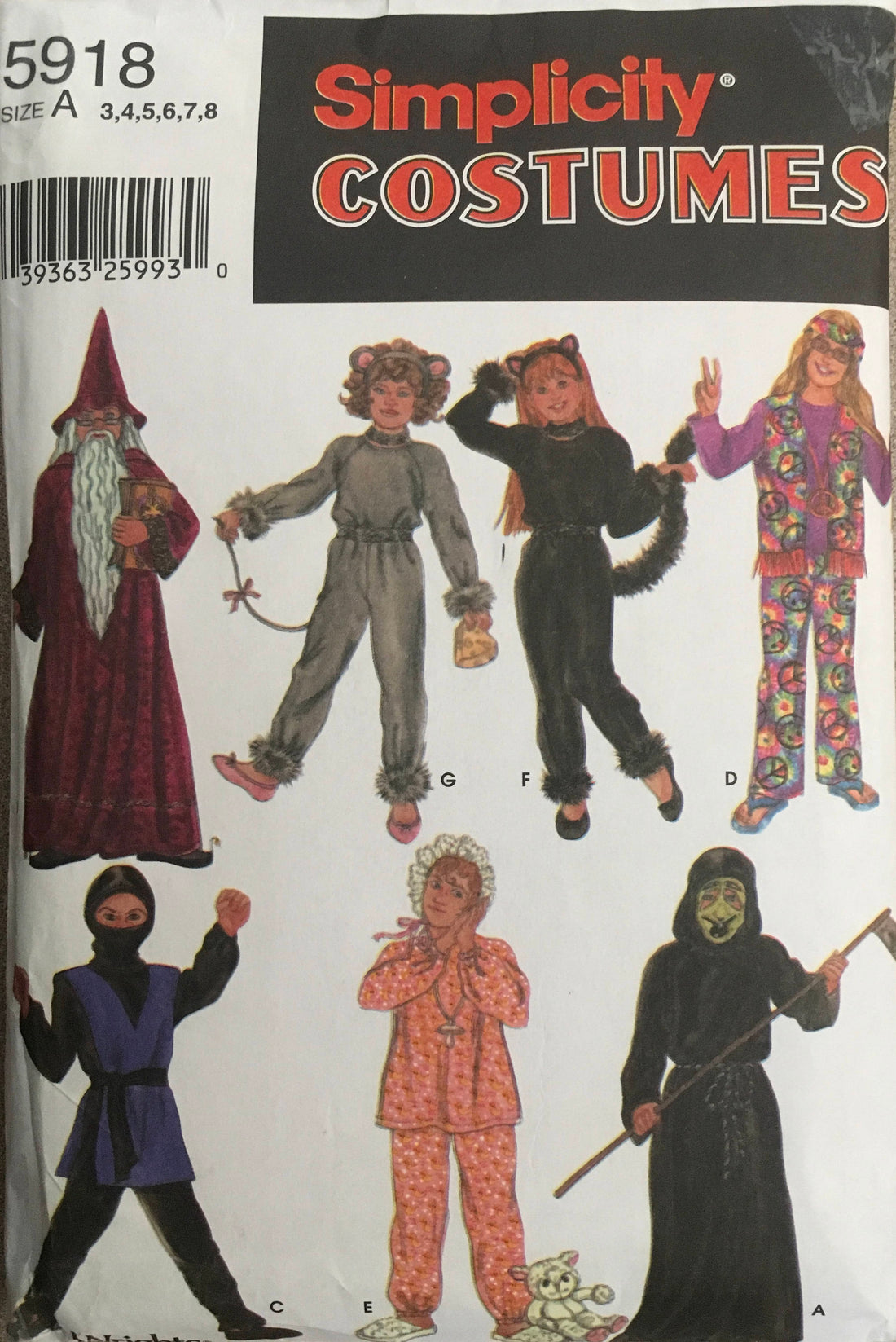 Simplicity 5918 Sewing Pattern (Vintage) CUT