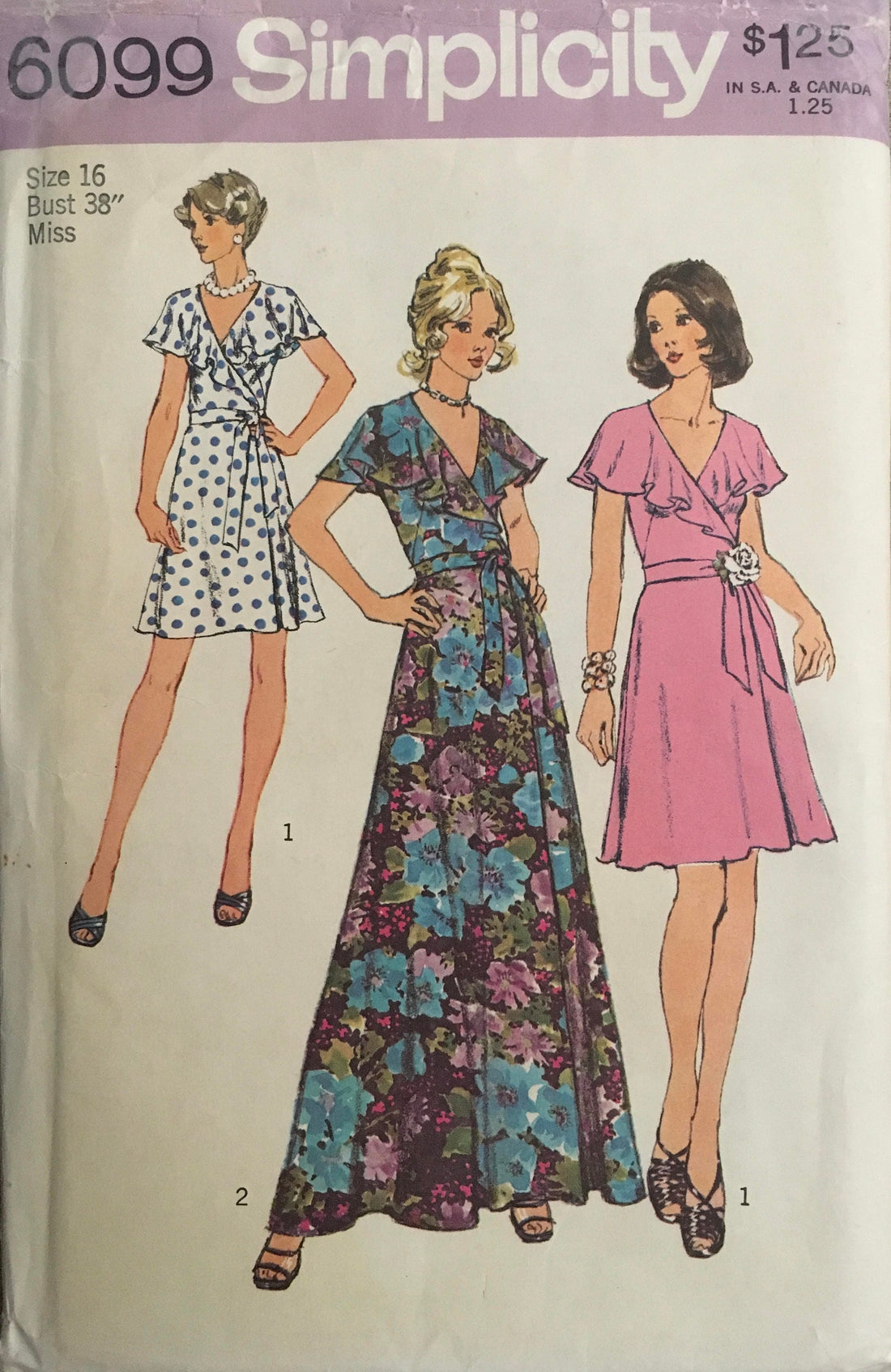 Simplicity 6099 Sewing Pattern (Vintage) UNCUT/CUT