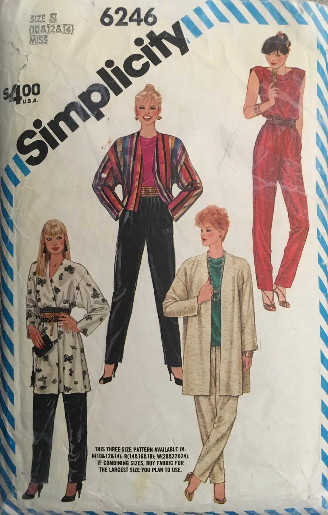 Simplicity 6246 Sewing Pattern (Vintage) UNCUT/CUT
