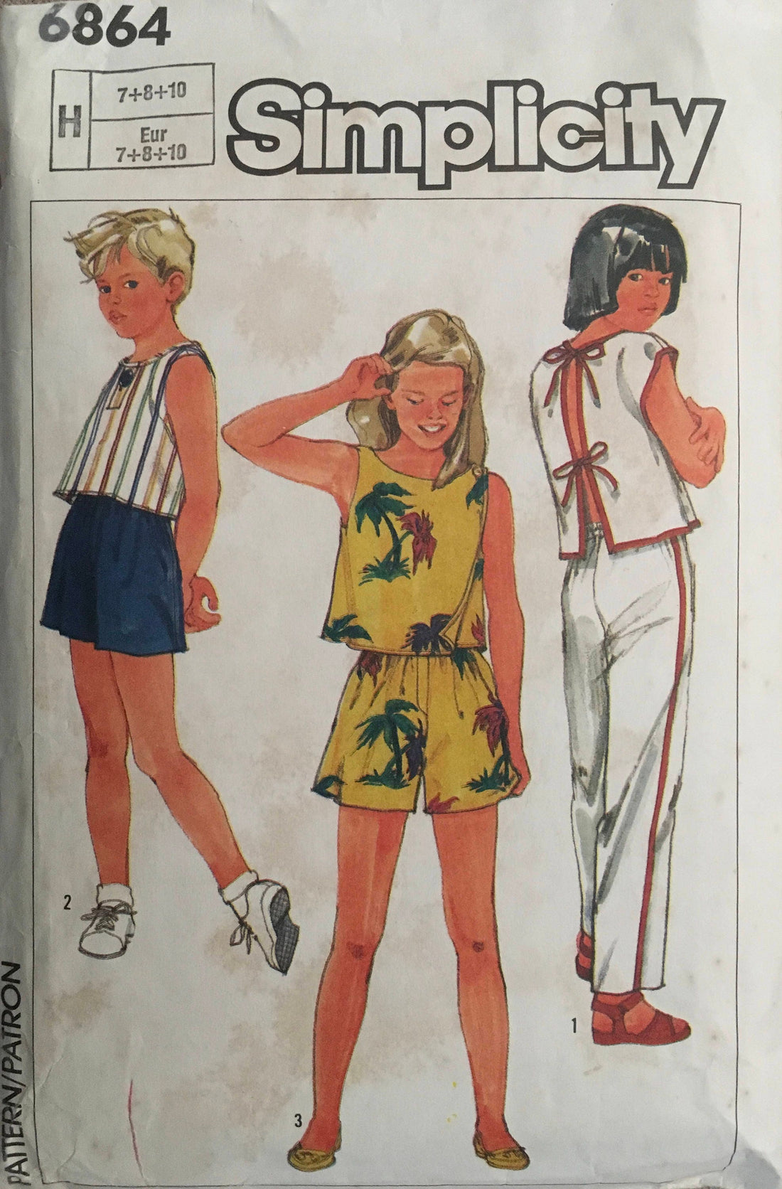 Simplicity 6864 Sewing Pattern (Vintage) CUT