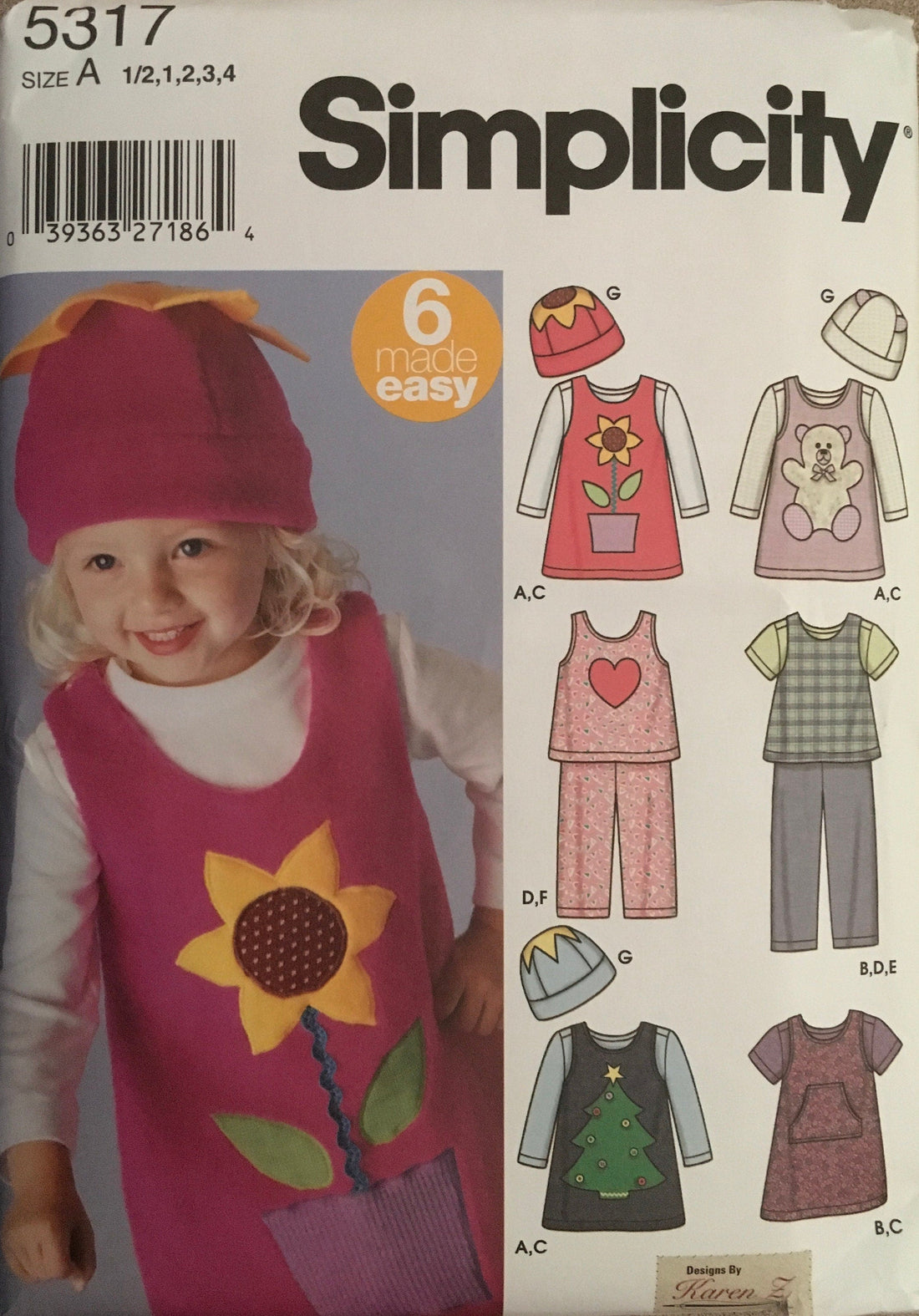Simplicity 5317 Sewing Pattern (Vintage) UNCUT