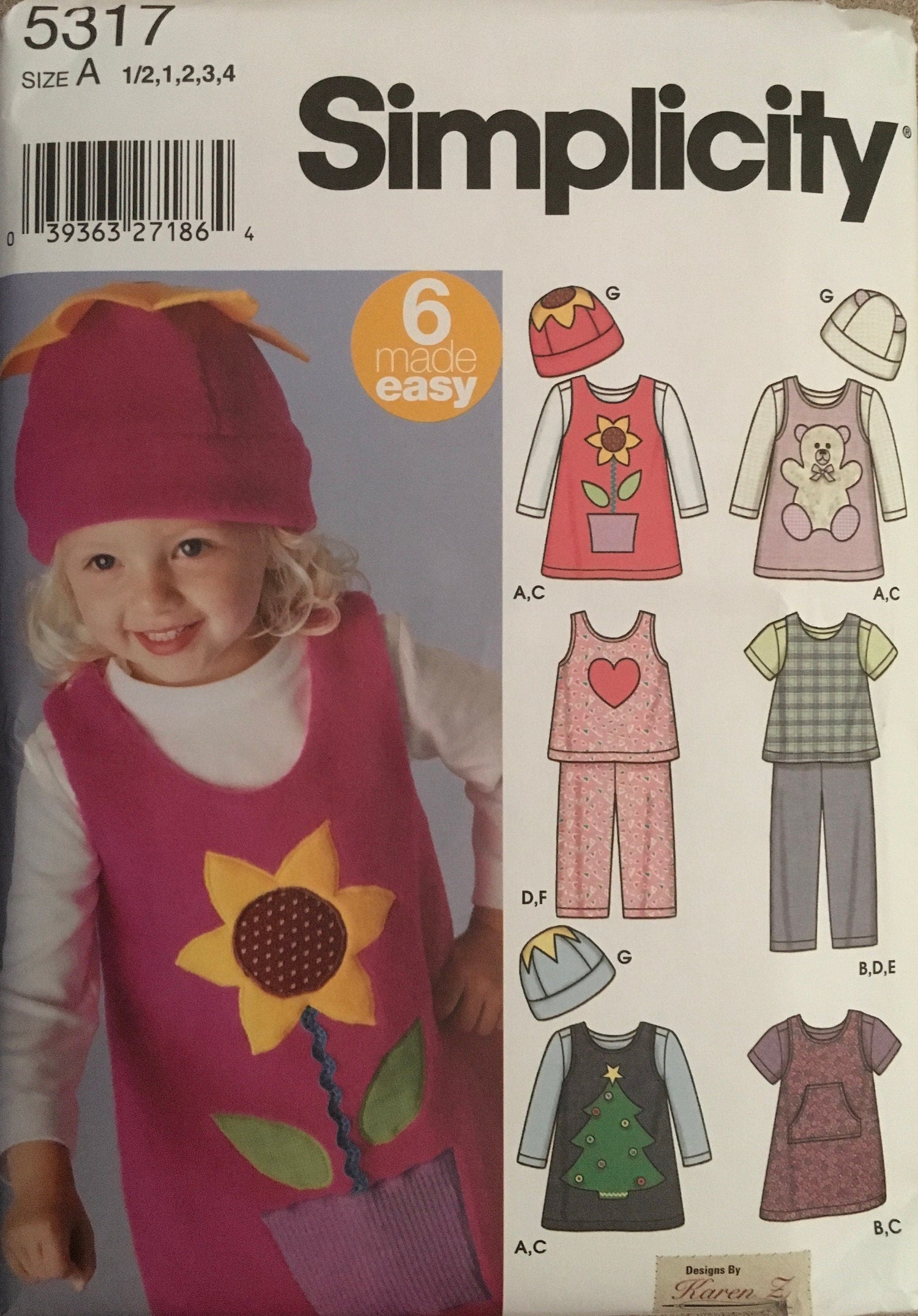 Simplicity 5317 Sewing Pattern (Vintage) UNCUT