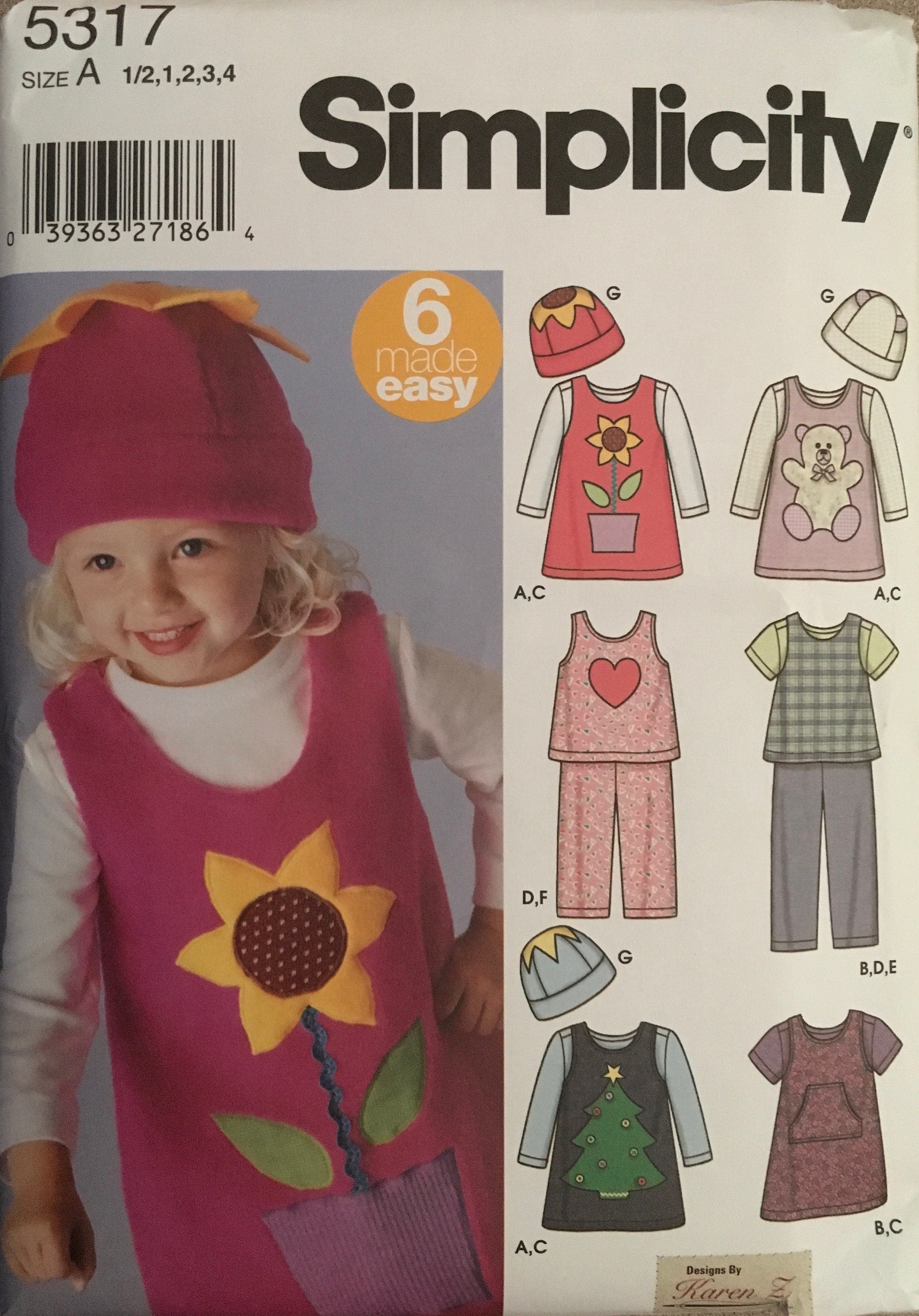 Simplicity 5317 Sewing Pattern (Vintage) UNCUT