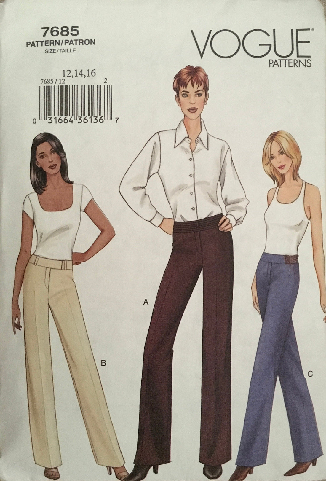 Vogue 7685 Sewing Pattern (Vintage) CUT
