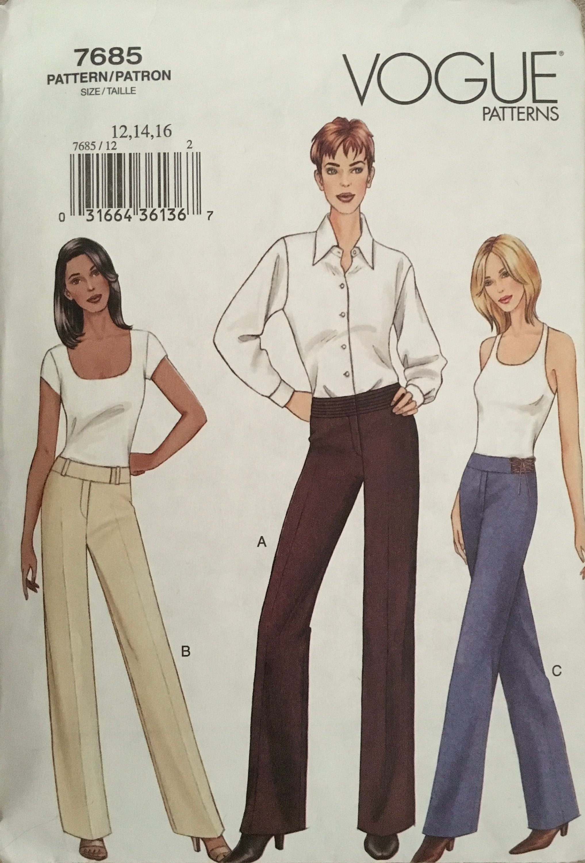 Vogue 7685 Sewing Pattern (Vintage) CUT