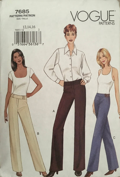 Vogue 7685 Sewing Pattern (Vintage) CUT