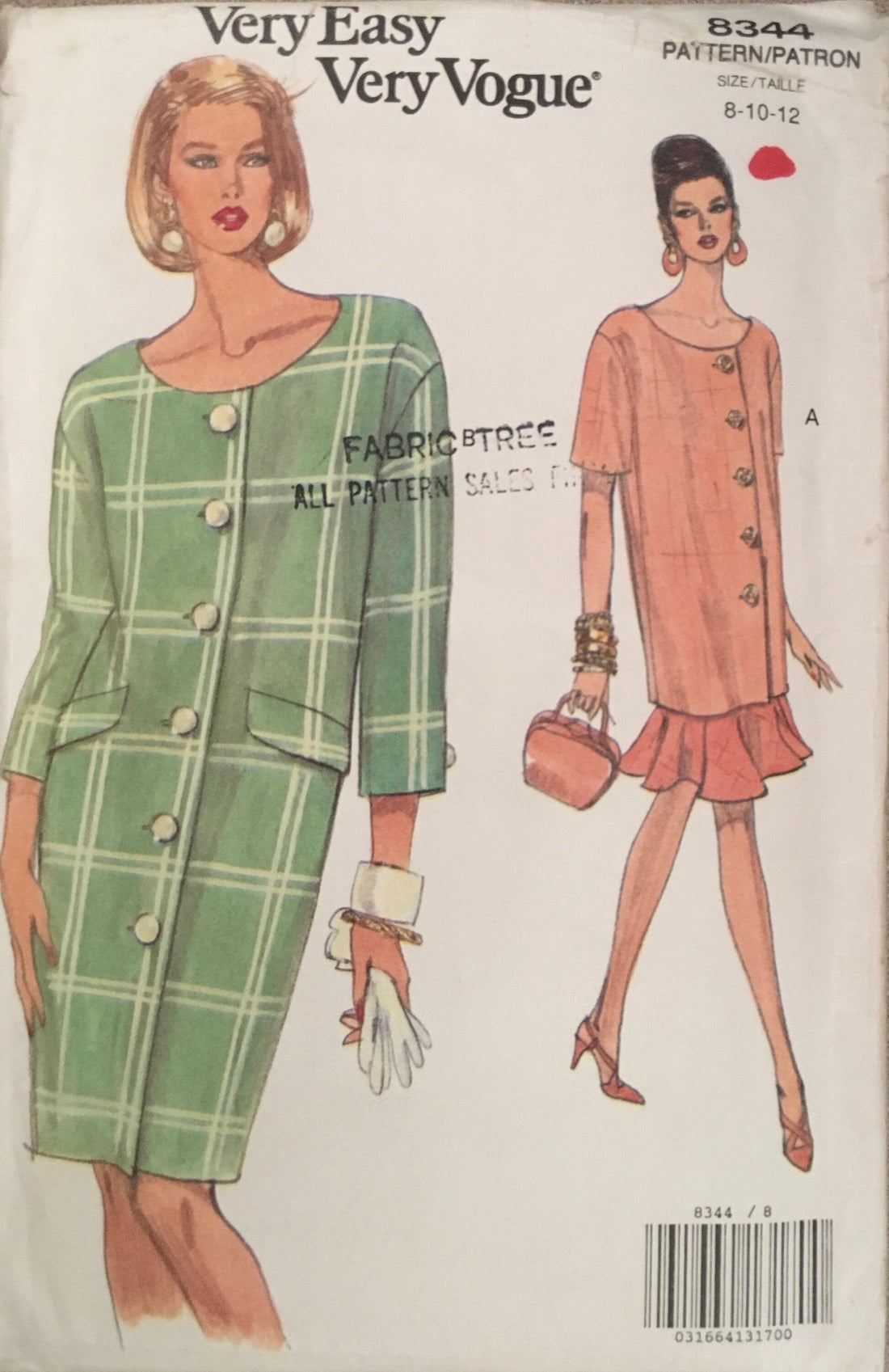 Vogue 8344 Sewing Pattern (Vintage) UNCUT