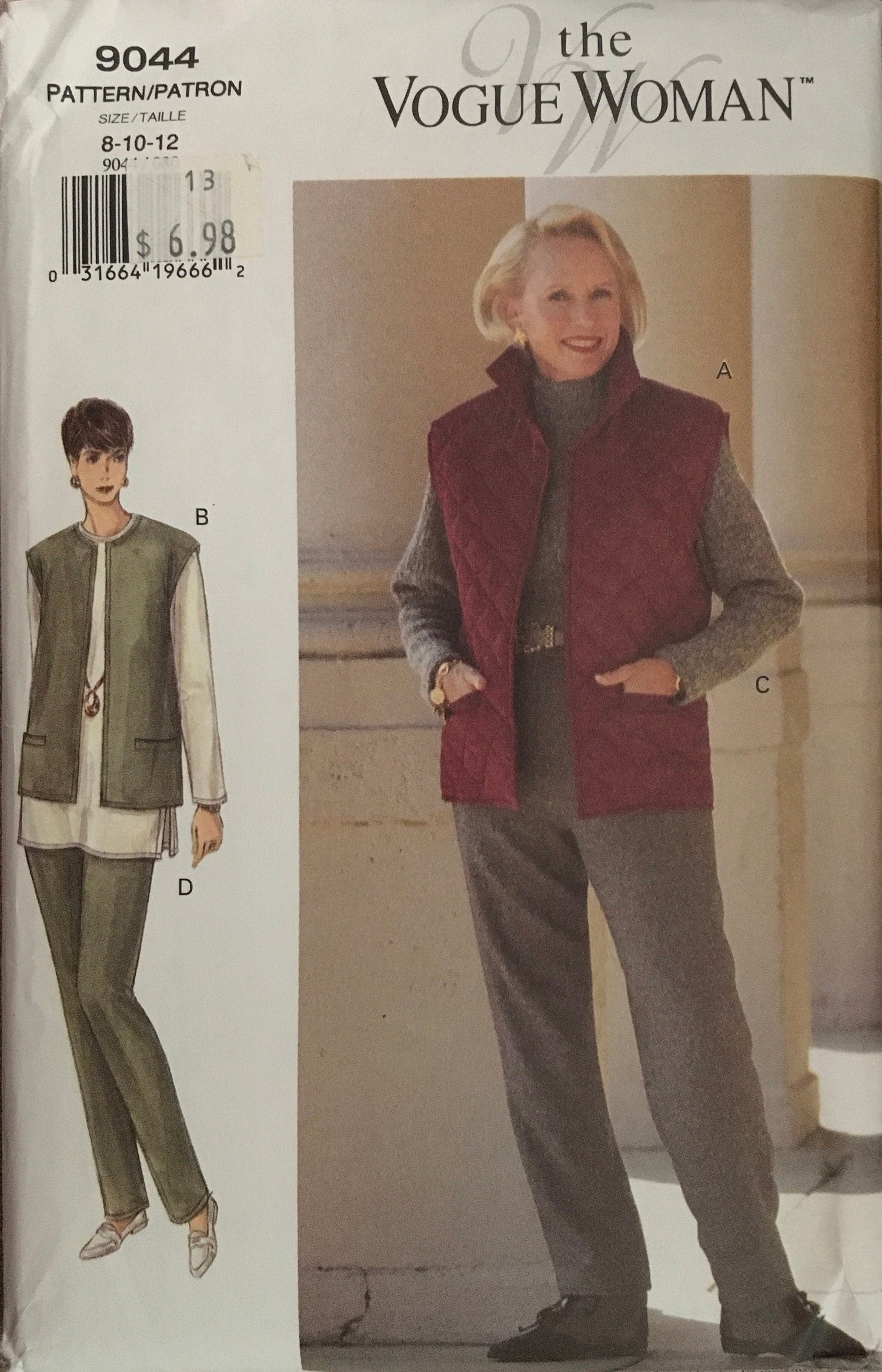 Vogue 9044 Sewing Pattern (Vintage) UNCUT