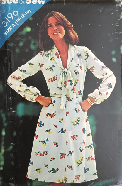 See &amp; Sew 3196 Sewing Pattern (Vintage) UNCUT