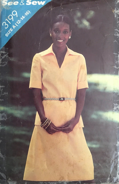 See &amp; Sew 3199 Sewing Pattern (Vintage) CUT