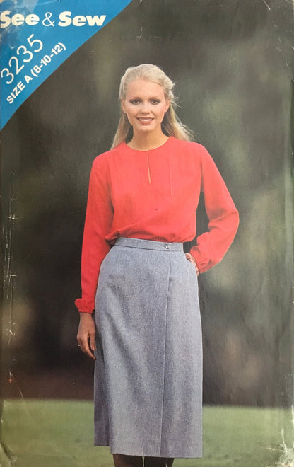 See &amp; Sew 3235 Sewing Pattern (Vintage) CUT