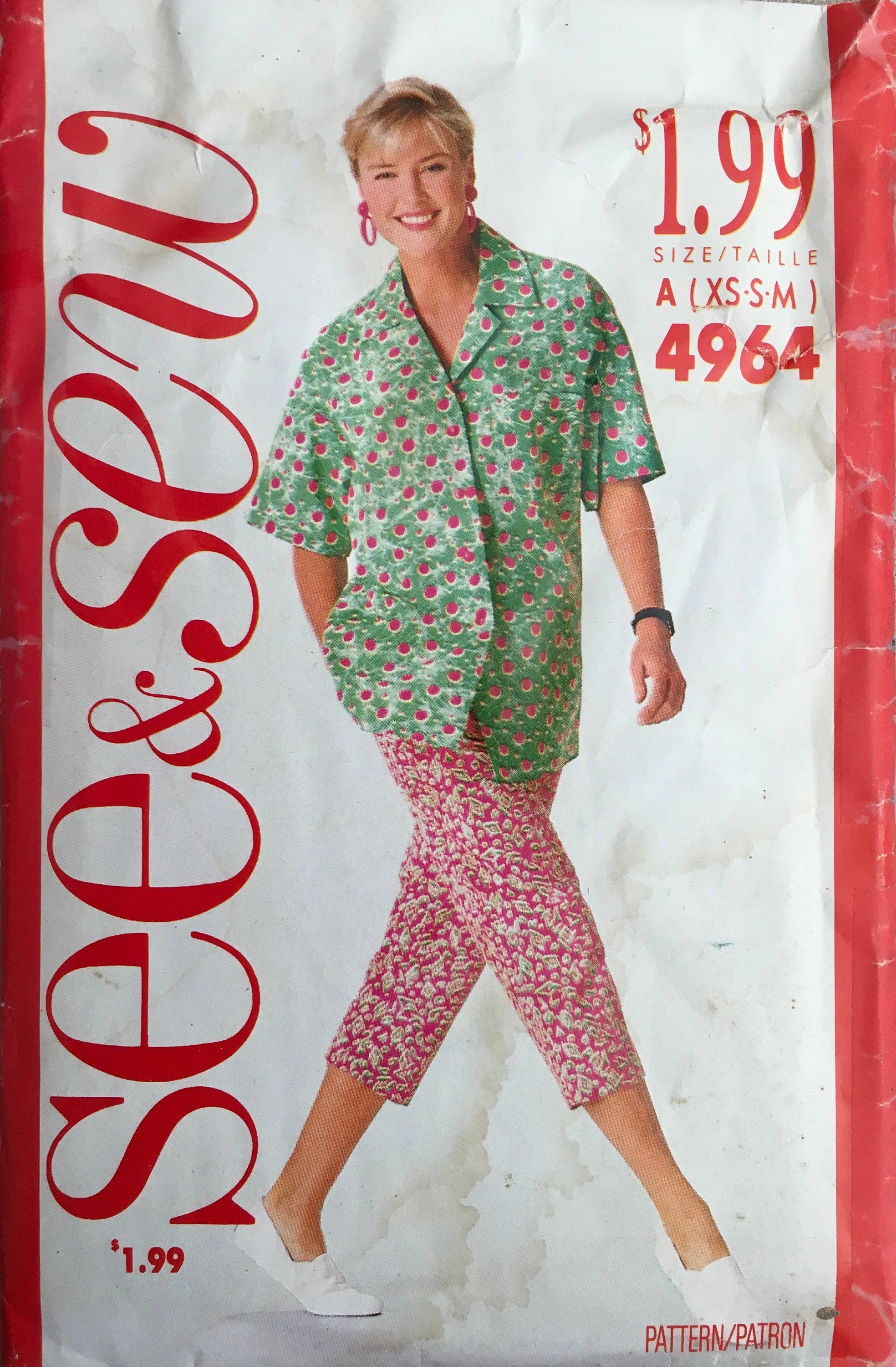 See &amp; Sew 4964 Sewing Pattern (Vintage) CUT
