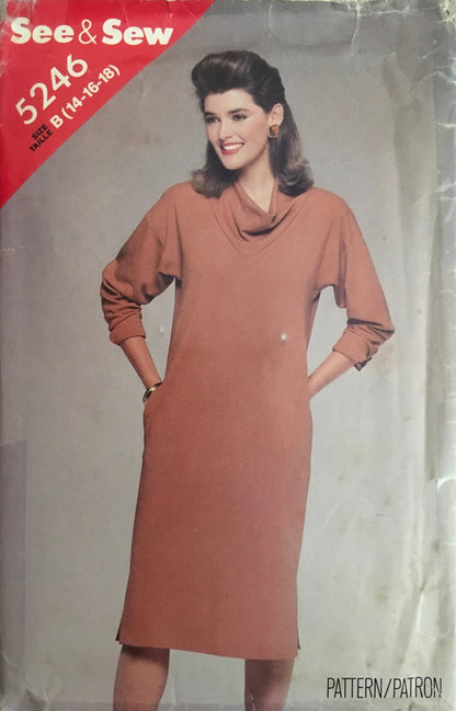 See &amp; Sew 5246 Sewing Pattern (Vintage) CUT