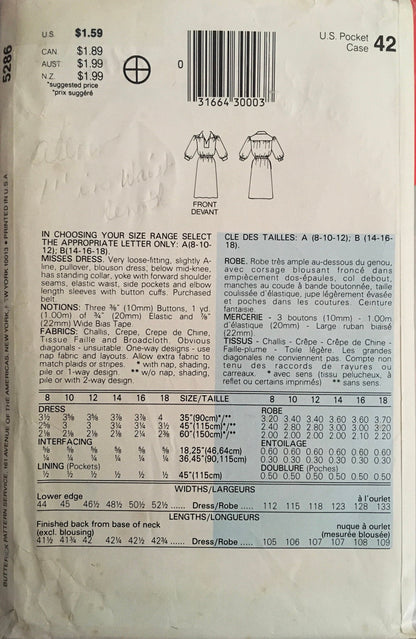 See &amp; Sew 5286 Sewing Pattern (Vintage) CUT