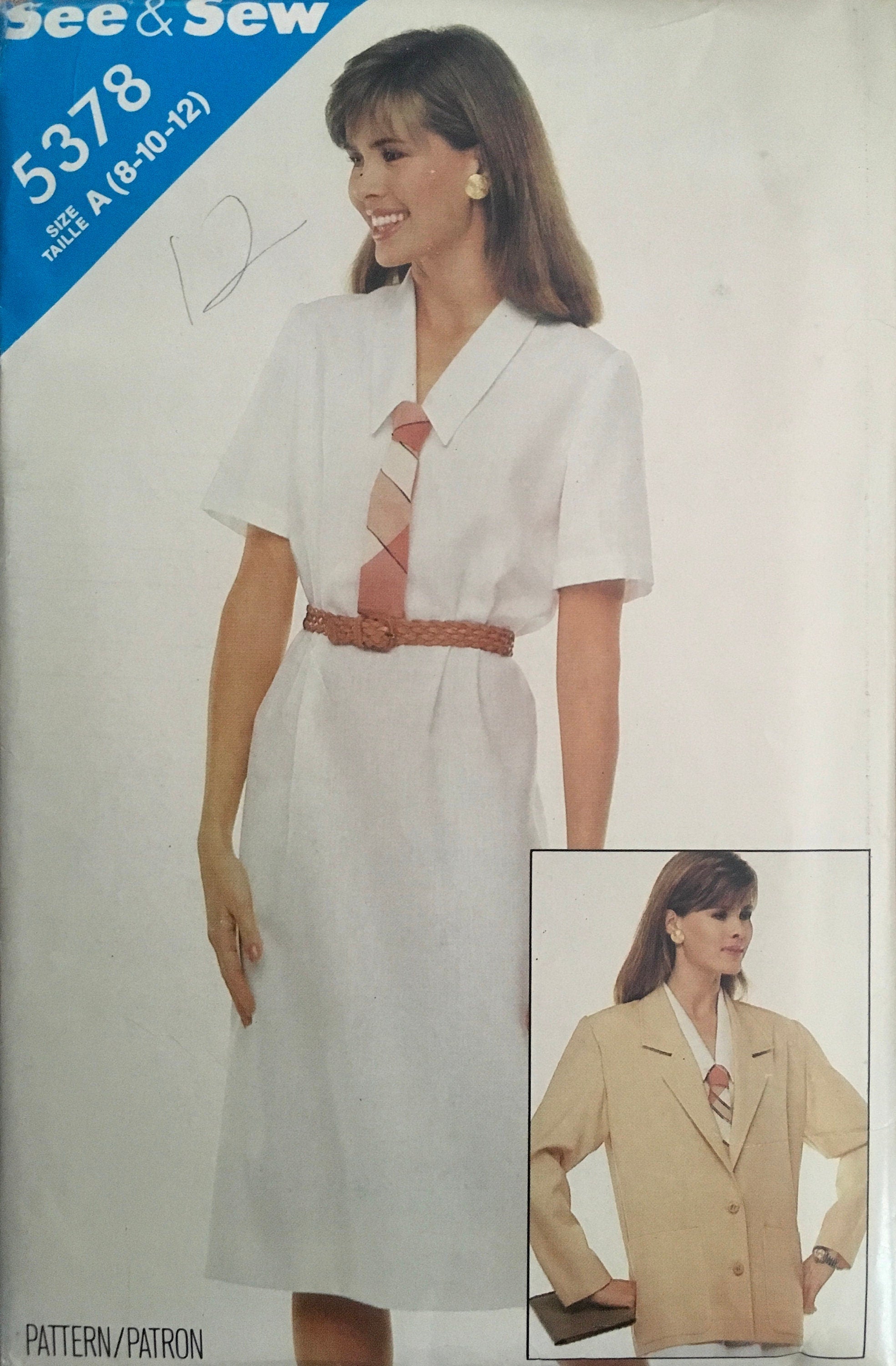 See &amp; Sew 5378 Sewing Pattern (Vintage) CUT