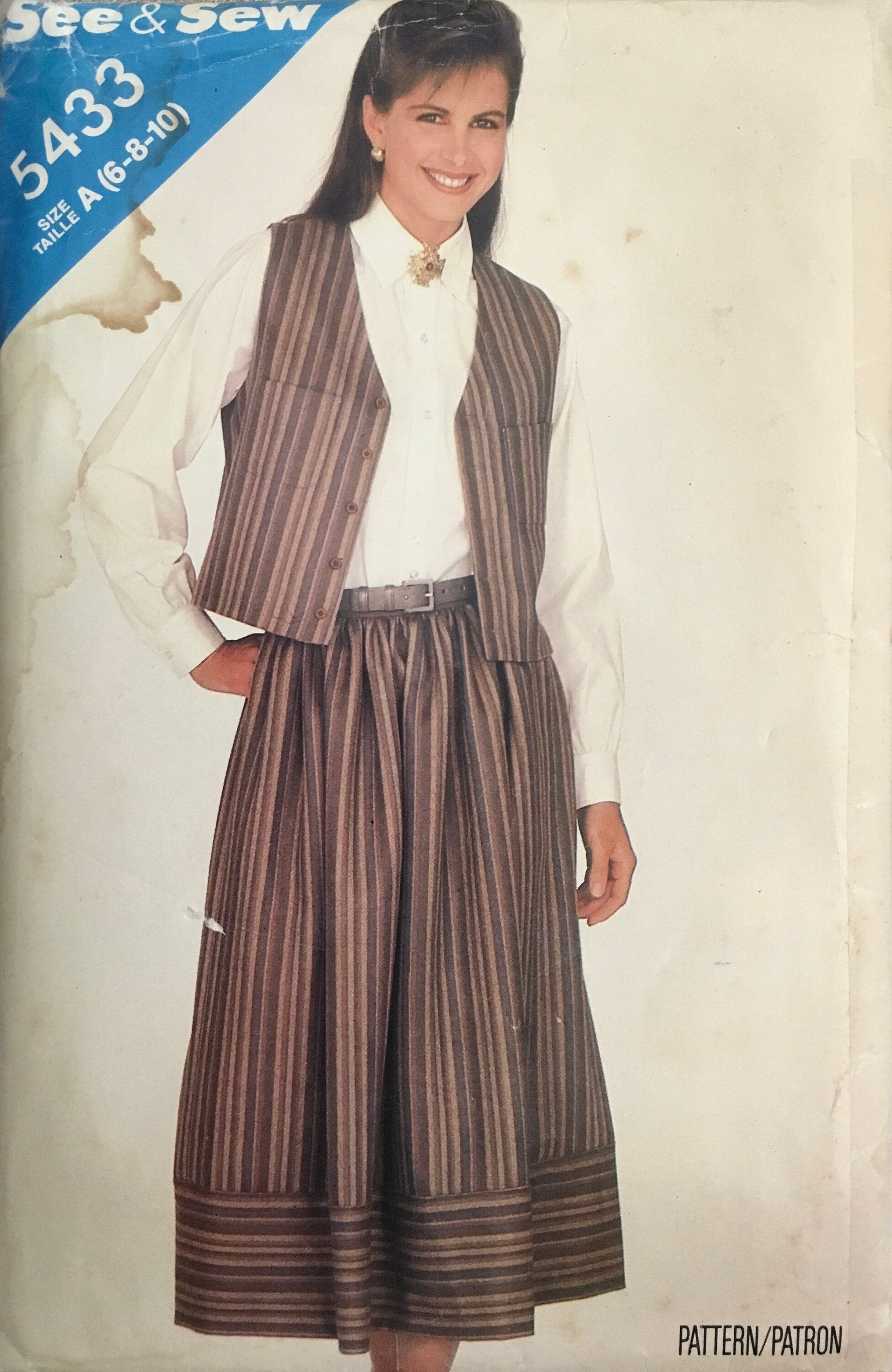 See &amp; Sew 5433 Sewing Pattern (Vintage) CUT
