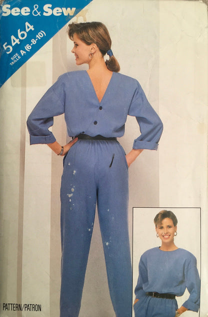 See &amp; Sew 5464 Sewing Pattern (Vintage) CUT