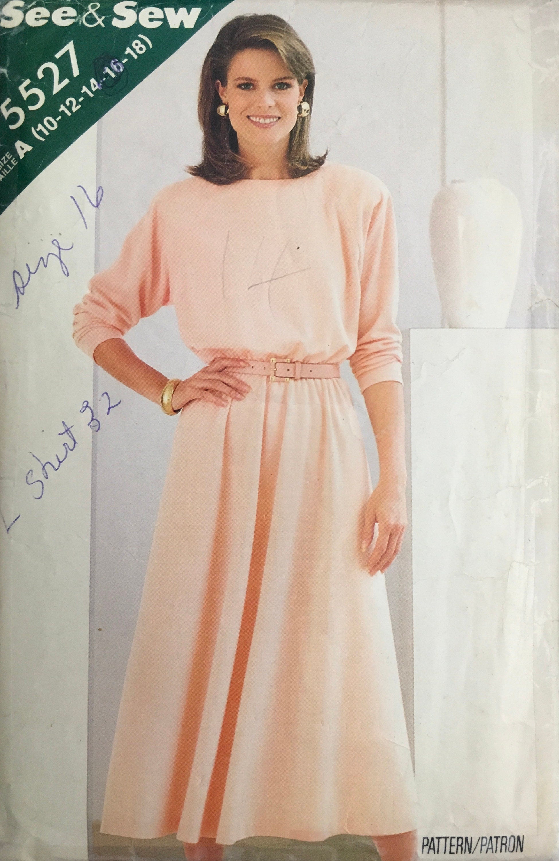 See &amp; Sew 5527 Sewing Pattern (Vintage) CUT