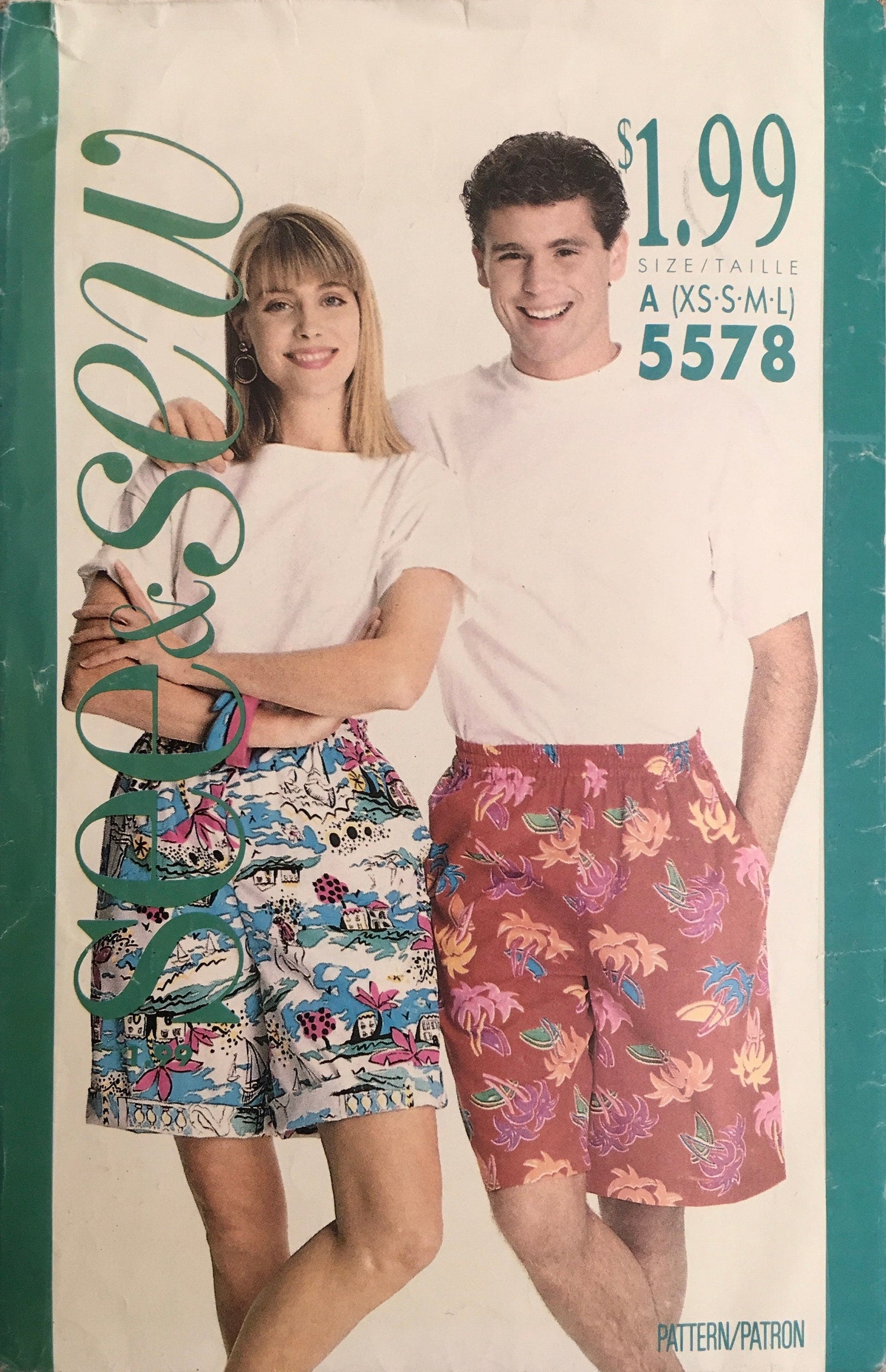 See &amp; Sew 5578 Sewing Pattern (Vintage) UNCUT/CUT