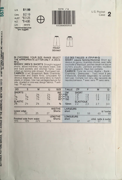See &amp; Sew 5578 Sewing Pattern (Vintage) UNCUT/CUT