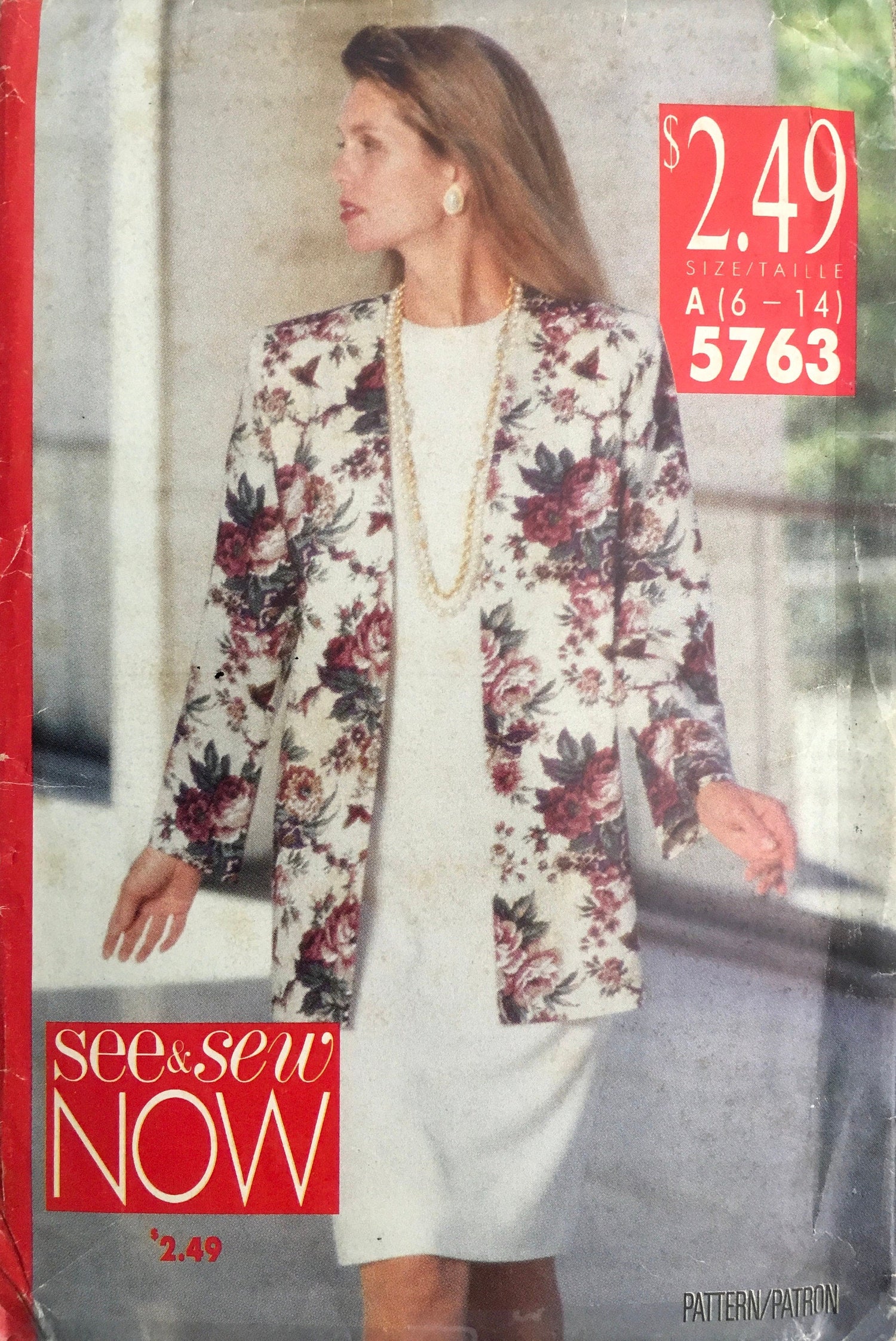 See &amp; Sew 5763 Sewing Pattern (Vintage) UNCUT/CUT