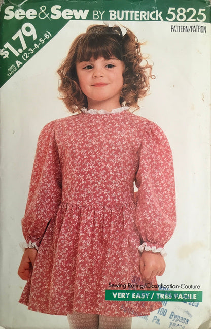 See &amp; Sew 5825 Sewing Pattern (Vintage) CUT