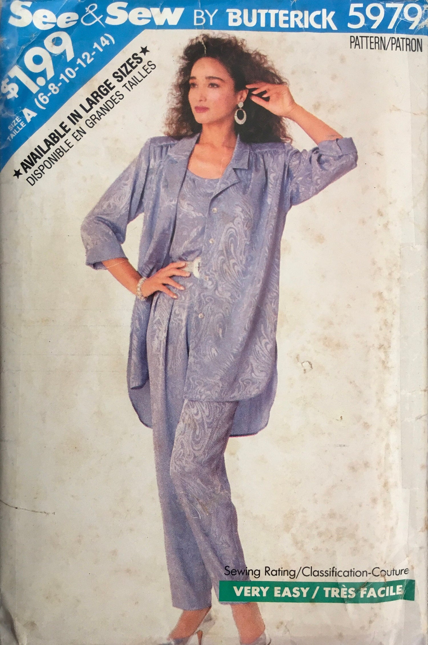 See &amp; Sew 5979 Sewing Pattern (Vintage) CUT