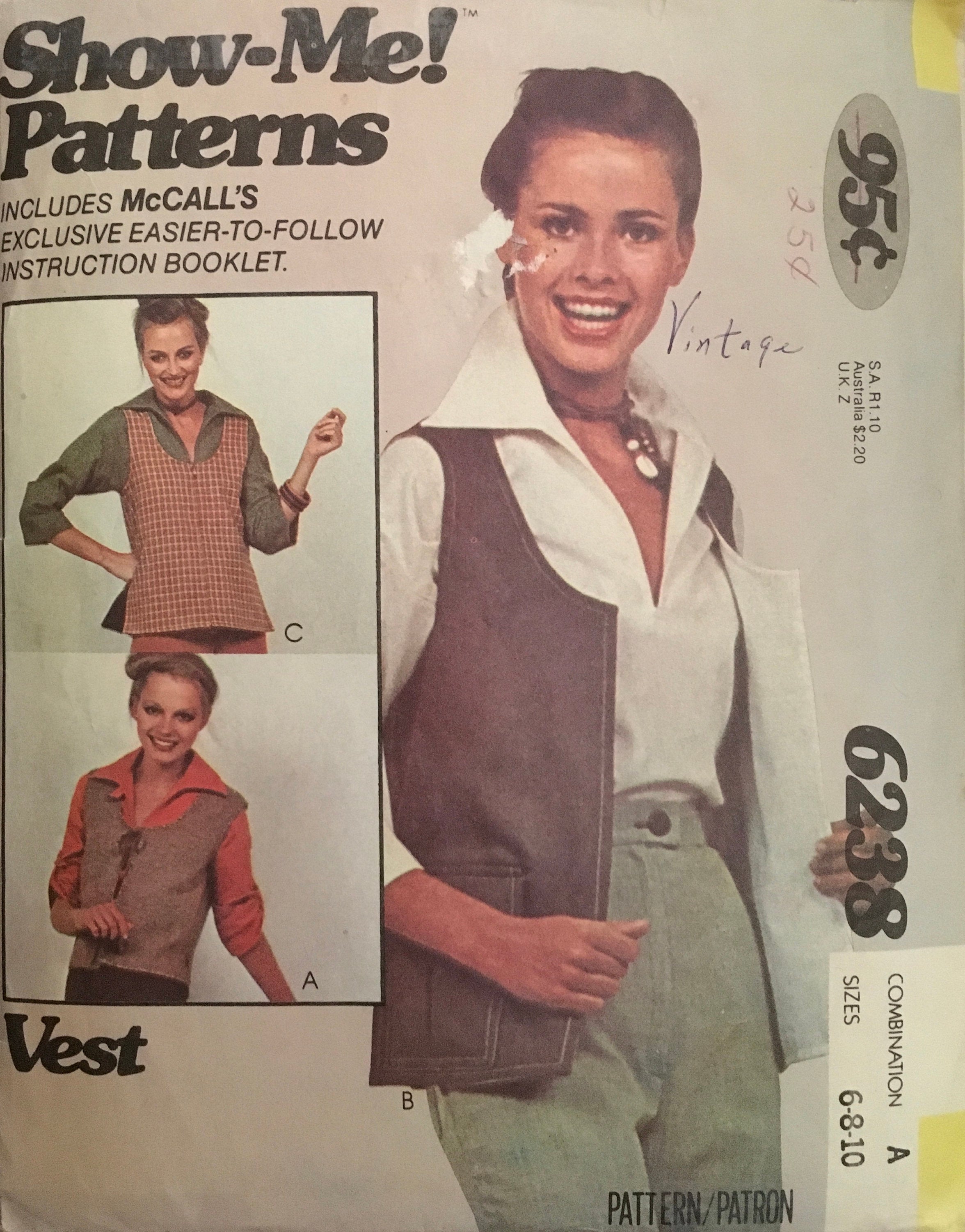 Show-Me! 6238 Sewing Pattern (Vintage) UNCUT