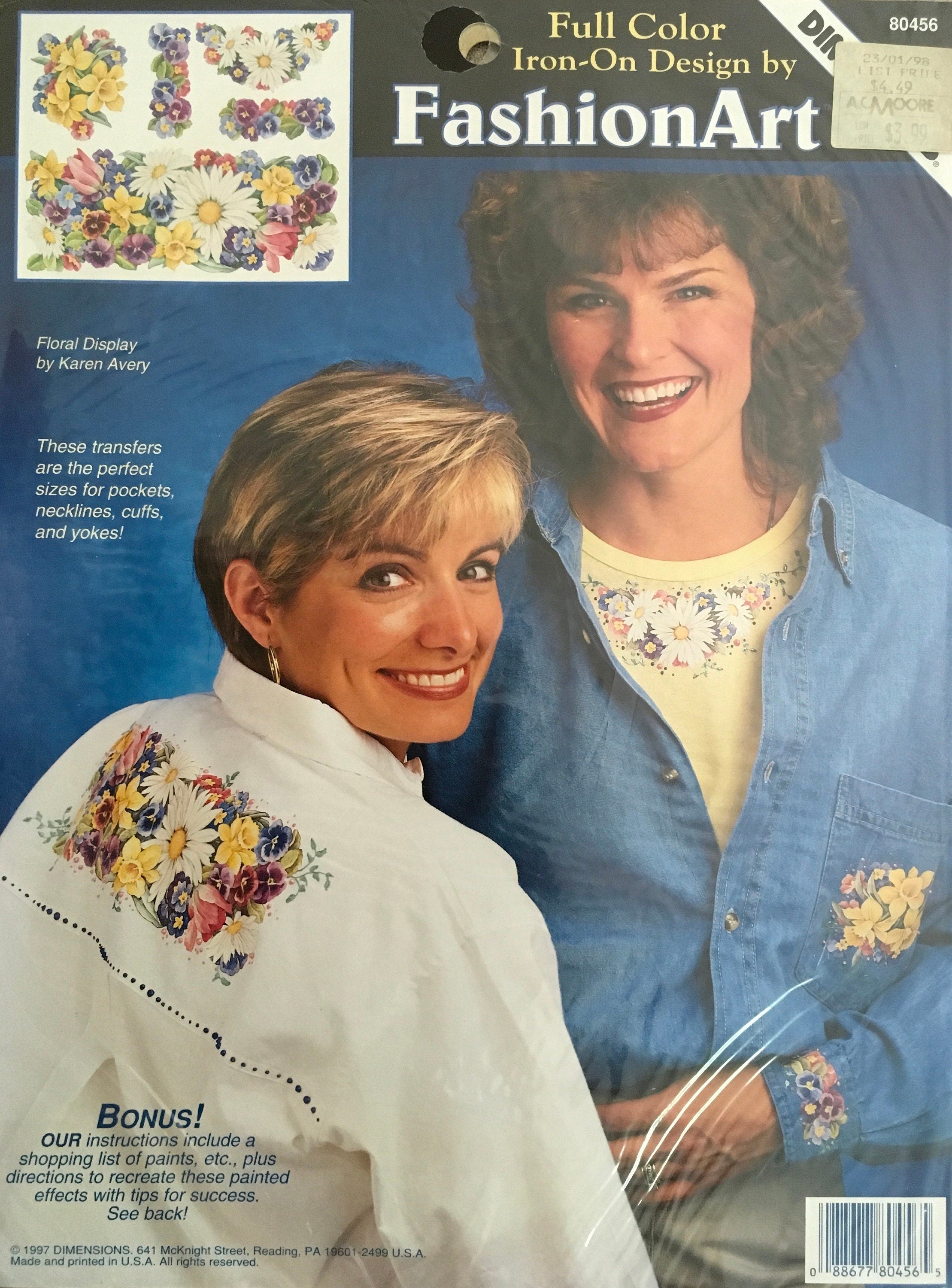 Fashion Art Iron-On Transfer (Vintage) UNCUT