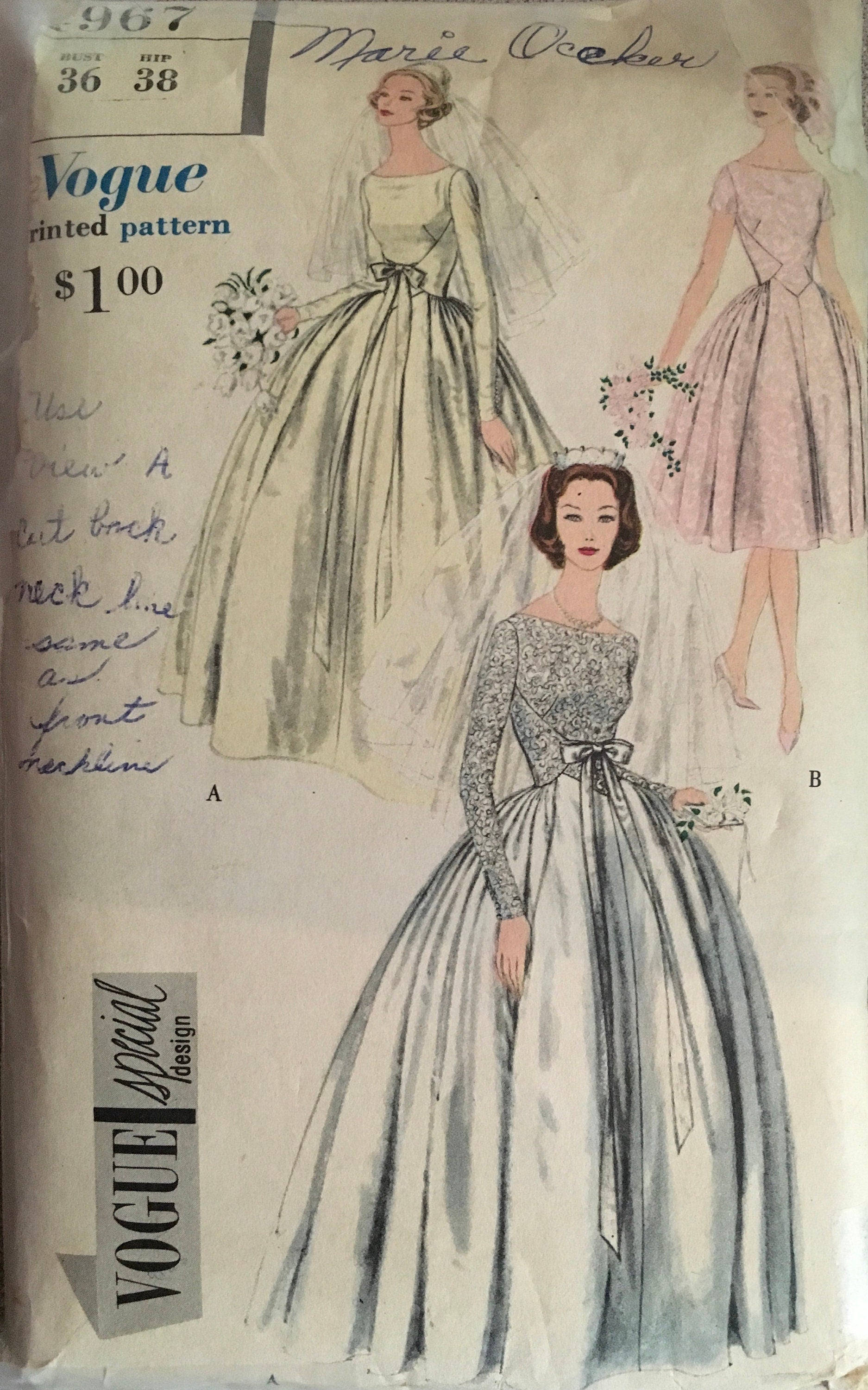Vogue 4967 Sewing Pattern (Vintage) CUT