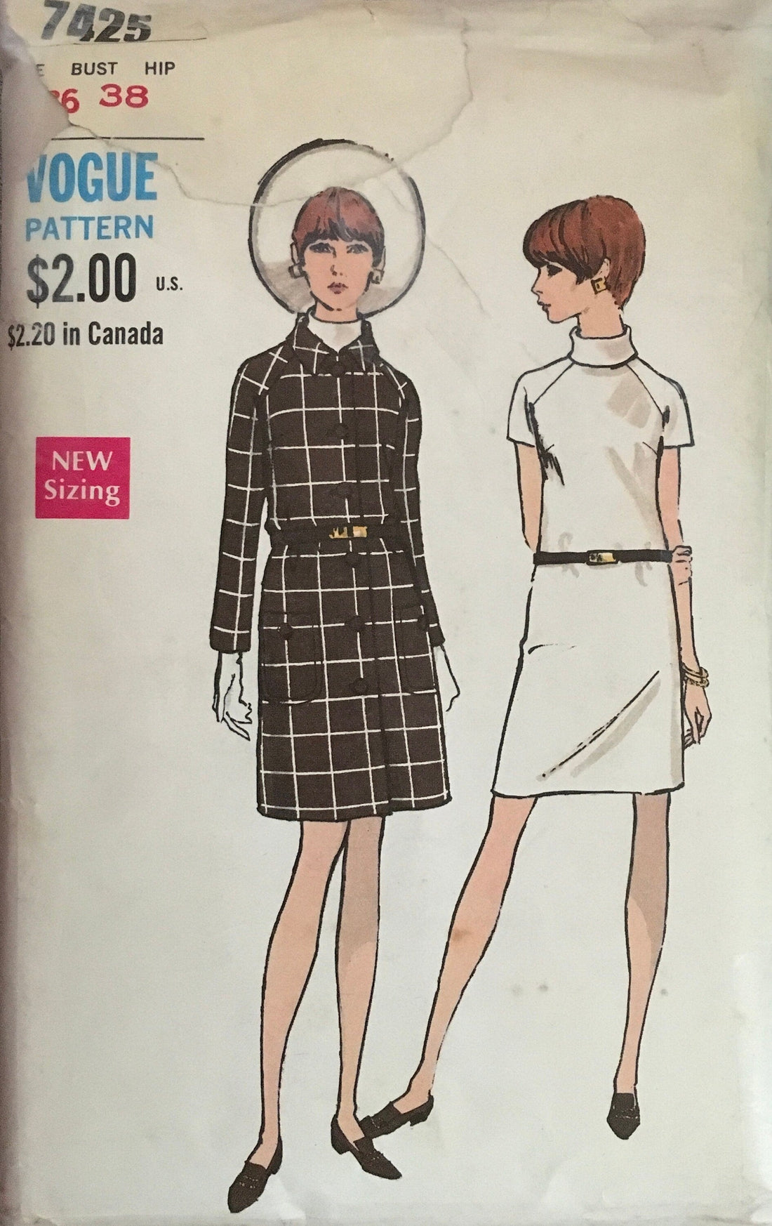 Vogue 7425 Sewing Pattern (Vintage) CUT