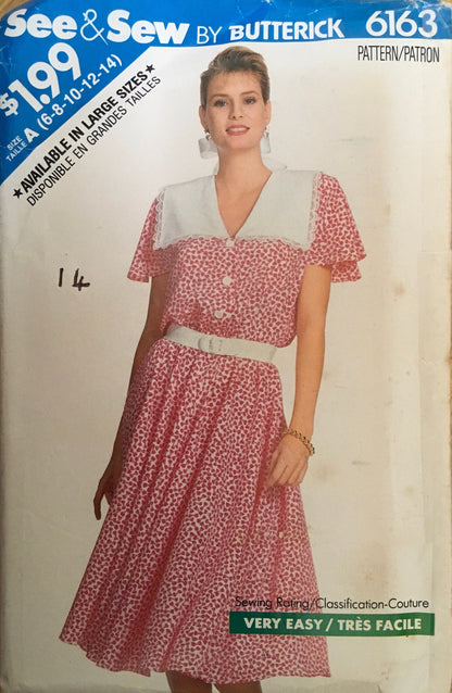 See &amp; Sew 6163 Sewing Pattern (Vintage) CUT