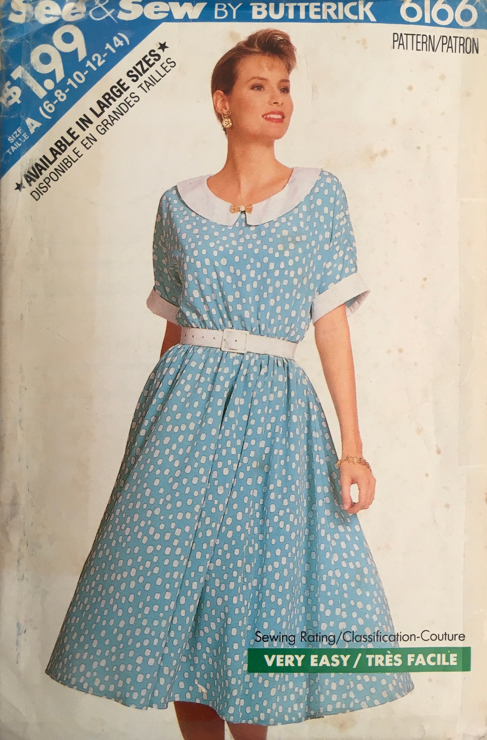 See &amp; Sew 6166 Sewing Pattern (Vintage) UNCUT