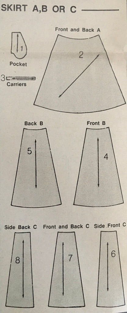 Butterick 3132 Sewing Pattern (Vintage) CUT