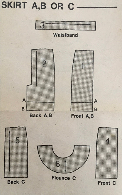 Butterick 3150 Sewing Pattern (Vintage) CUT