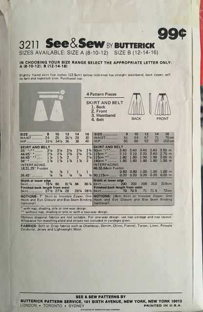 See &amp; Sew 3211 Sewing Pattern (Vintage) CUT