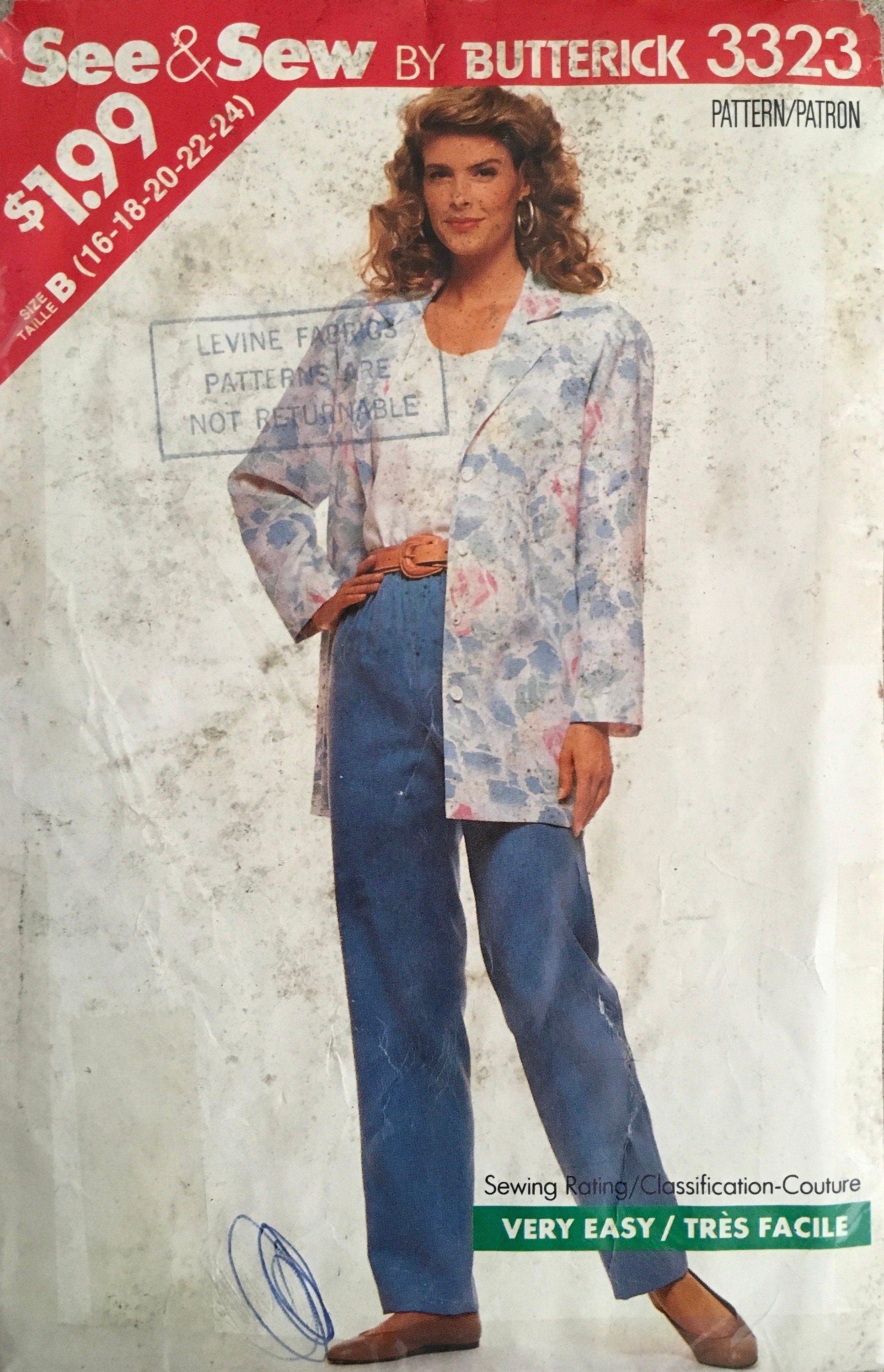 See &amp; Sew 3323 Sewing Pattern (Vintage) CUT