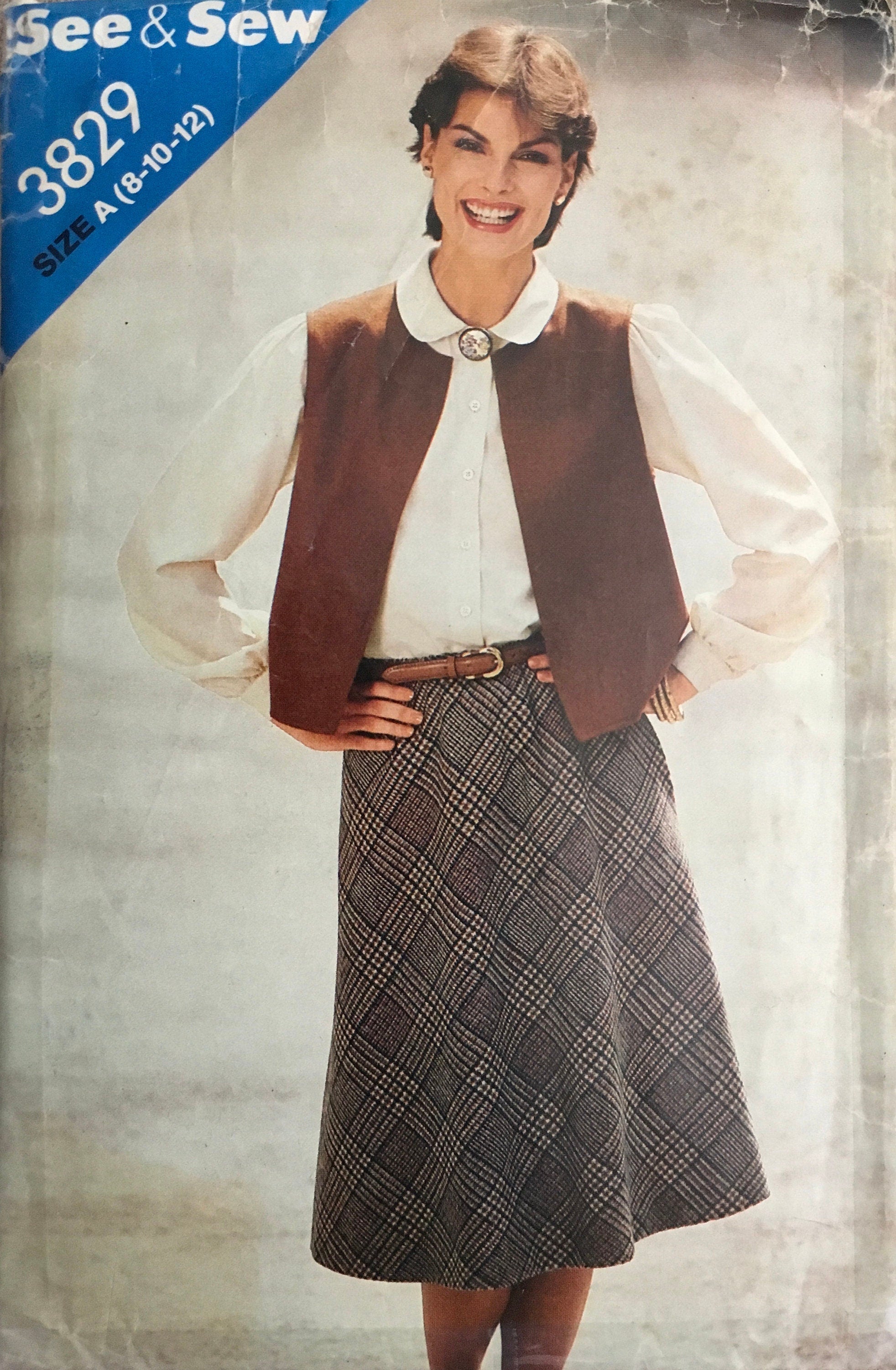 See &amp; Sew 3829 Sewing Pattern (Vintage) CUT