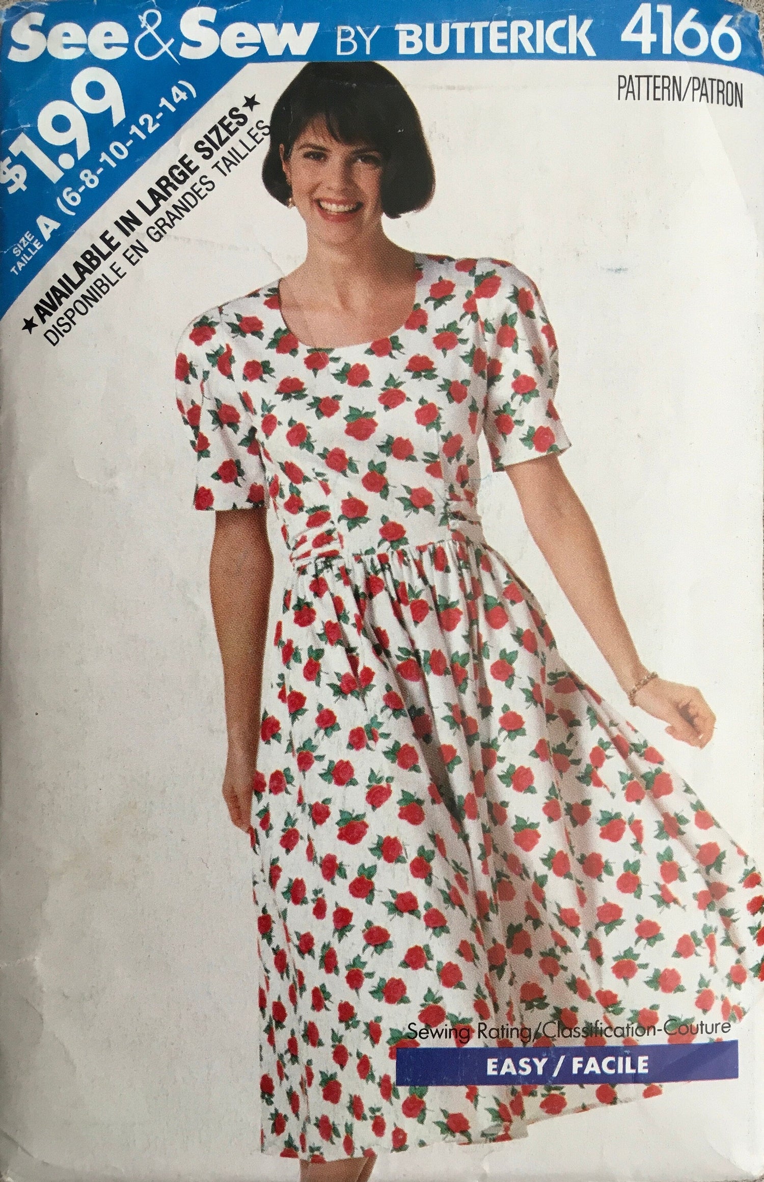 See &amp; Sew 4166 Sewing Pattern (Vintage) CUT