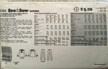 See &amp; Sew 5064 Sewing Pattern (Vintage) CUT